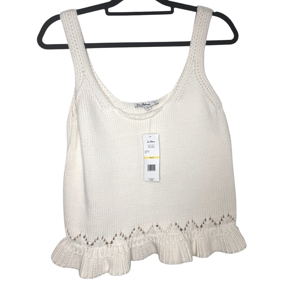 Sam Edelman Women's Inez Square-Neck Pointelle Tank Top